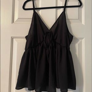 Black Spaghetti strap summer top